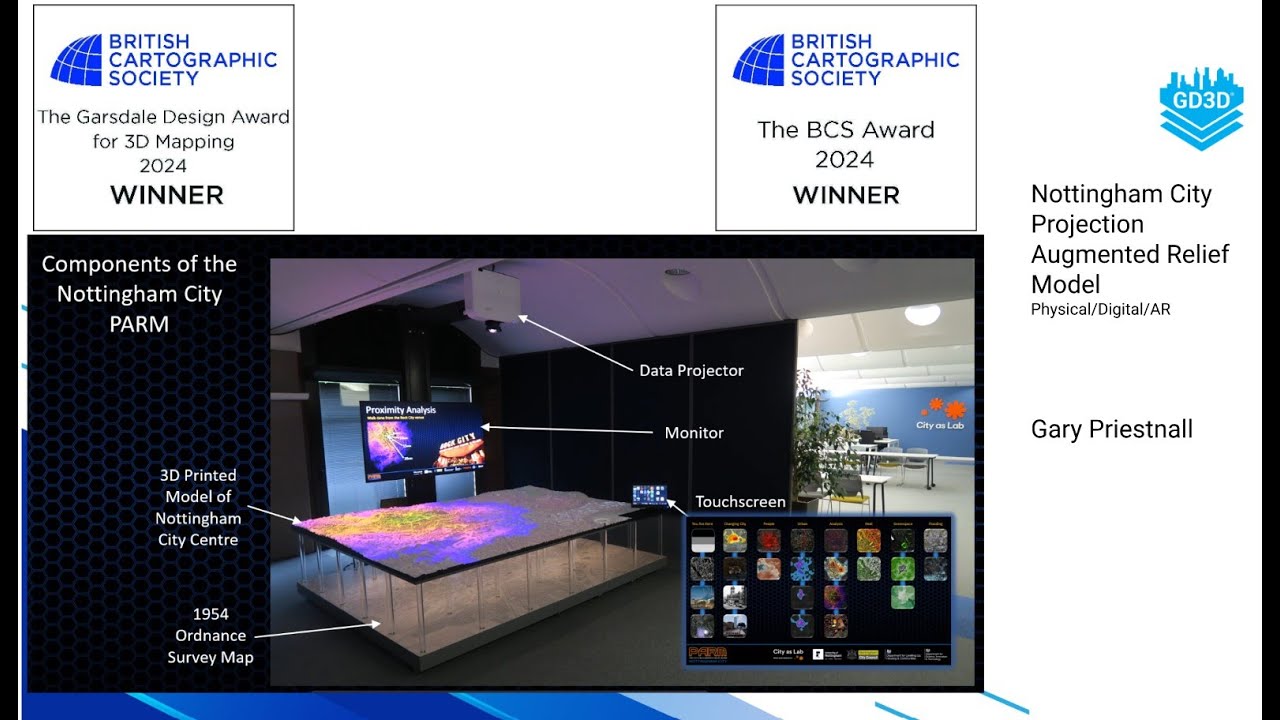 Interview with Gary Priestnall - About the Nottingham City Projection Augmented Relief Model (PARM)