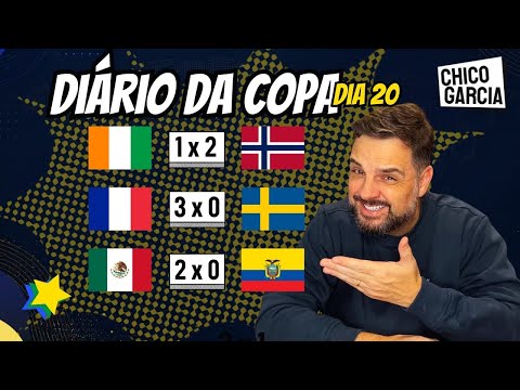 DIÁRIO DA COPA 20: NORUEGA NAS OITAVAS, MÉXICO NO CAMINHO E O FENÔMENO MBAPPÉ.