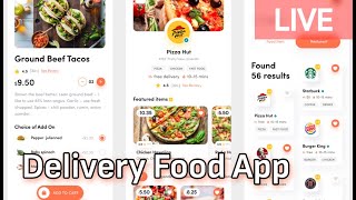 Live - Navigation Drawer | Delivery Food App - FlutterFlow