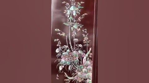 Tranh tứ quý khảm ốc siêu víp