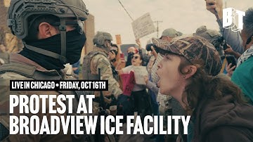 LIVE: Protests Continue at Chicago Area ICE Facility