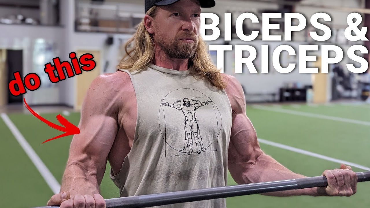 BICEPS, TRICEPS & SHOULDERS WORKOUT 🏋️ Buff Dudes Home Gym Plan Stage 4,  Day 3 