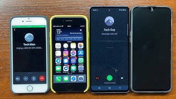 Apple iPhone 6S Calls Samsung A53, iPhone 7 & OnePlus 6T on WhatsApp. Incoming vs Outgoing Calls