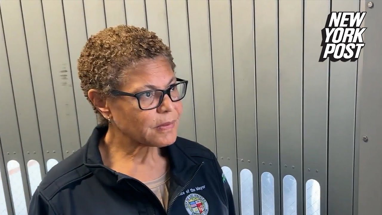 Stone-faced LA Mayor Karen Bass refused to answer questions about absence as wildfires rage