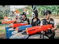 LTT Films : Team S.W.A.T Silver Flash Nerf Guns Fight The Pursuit Of Masked Criminal Groups