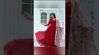 Red anarkali gown set for girls and women #anarkali #red #fashion #maheroomaheroo #newsong#trending