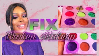 HOW TO: FIX BROKEN POWDER\/EYESHADOW\/HIGHLIGHTER | BeautyVbz