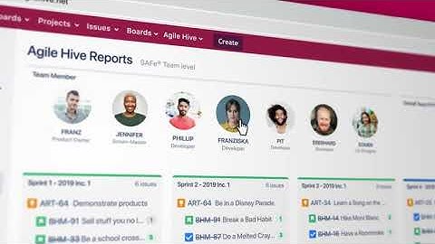 Agile Hive – SAFe® with Atlassian Tools in 80 seconds