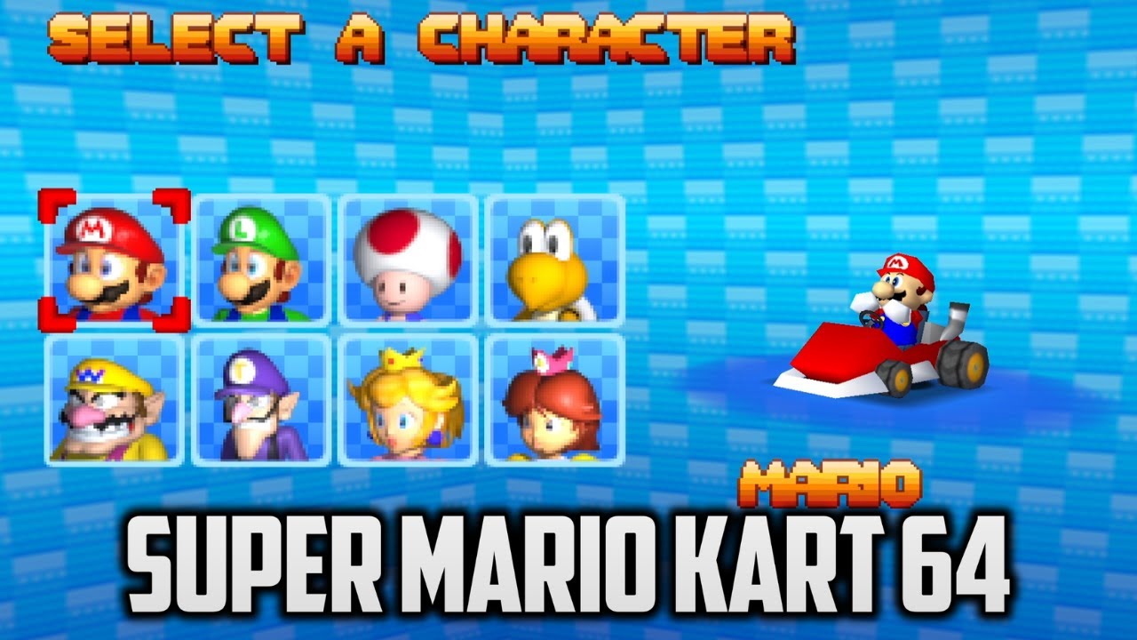 ⭐ Super Mario 64 PC Port - Super Mario Kart 64