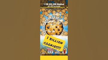 Over 1 billion cookies in cookie clicker!