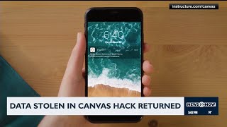 Data stolen in Canvas hack returned