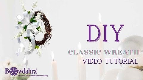 How To Create Easy Classic DIY Spring Bows & Wreath  #diyspringbows #easypringwreath