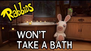 Rabbids won't take a bath