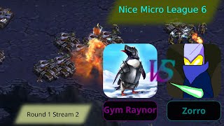 Gym Raynor vs Zorro broken replay rebroadcast (Nice Micro League)