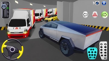 New Cybertruck car Stuck in Parking Garage - 3D Driving Class 2025 - 3D Driving Class Game -Car Game