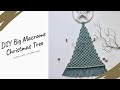 DIY🌲Macrame Xmas Tree (cotton cord + wooden ring)