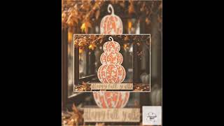 Halloween Pumpkin Decoration Fall Display Autumn Leaf Welcome Sign Farmhouse Decor Rustic Style H...