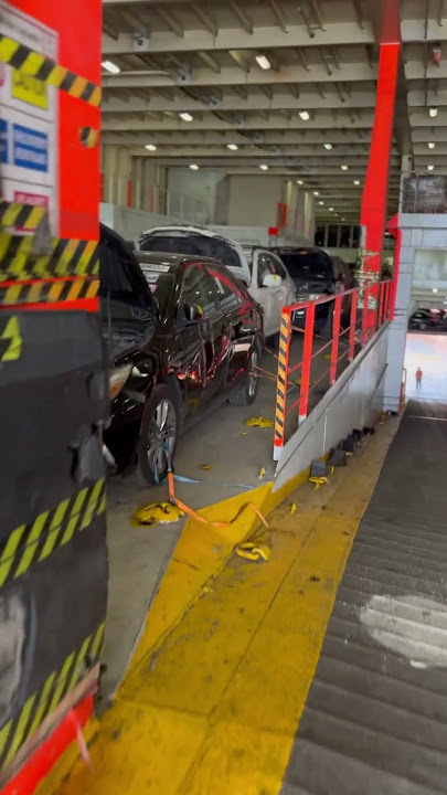 Inside of the half filled cargo ship #reels #cargo #cars #export #trending #grimaldi #work #explore