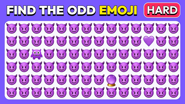Find the ODD Emoji Out - Epic Edition 😍💩🔥 | 40 Levels - Emoji Challenge