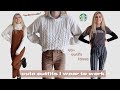 what I wear to work at Starbucks *GIVEAWAY (closed)* // Starbucks dress code explained