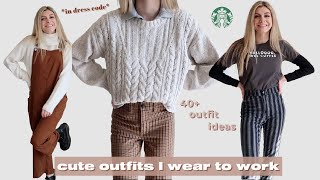 what I wear to work at Starbucks *GIVEAWAY (closed)* // Starbucks dress code explained