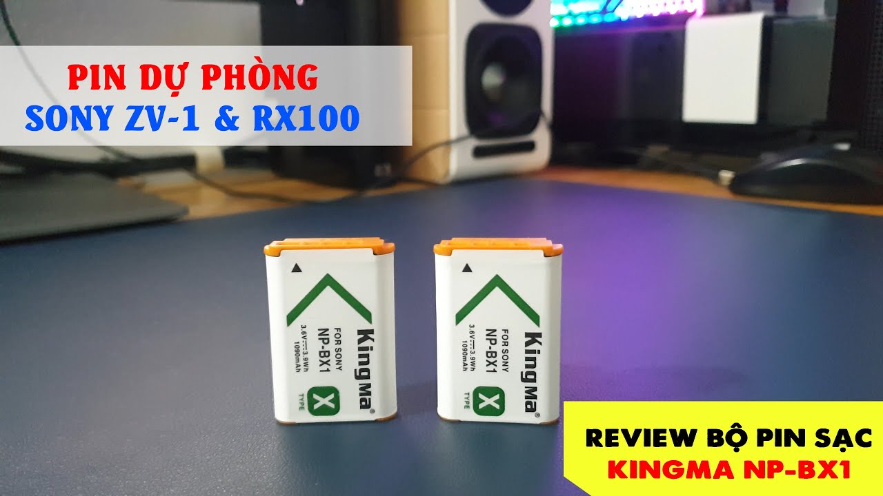 🎥 Review Bộ Pin Sạc Kingma NP-BX1 | Pin Sạc Cho Máy Ảnh Sony ZV1, Sony RX100 — Video review, click xem trên YouTube
