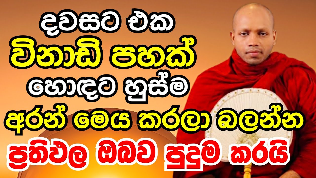 දවසට හැමදාම ඔබත් එක විනාඩි පහක් හොඳට හුස්ම අරගෙන මෙය කරලා බලන්න |Ven Hasalaka Seelawimala Thero 2025