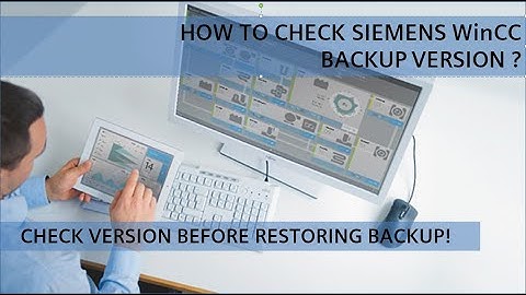 How to check WinCC backup version