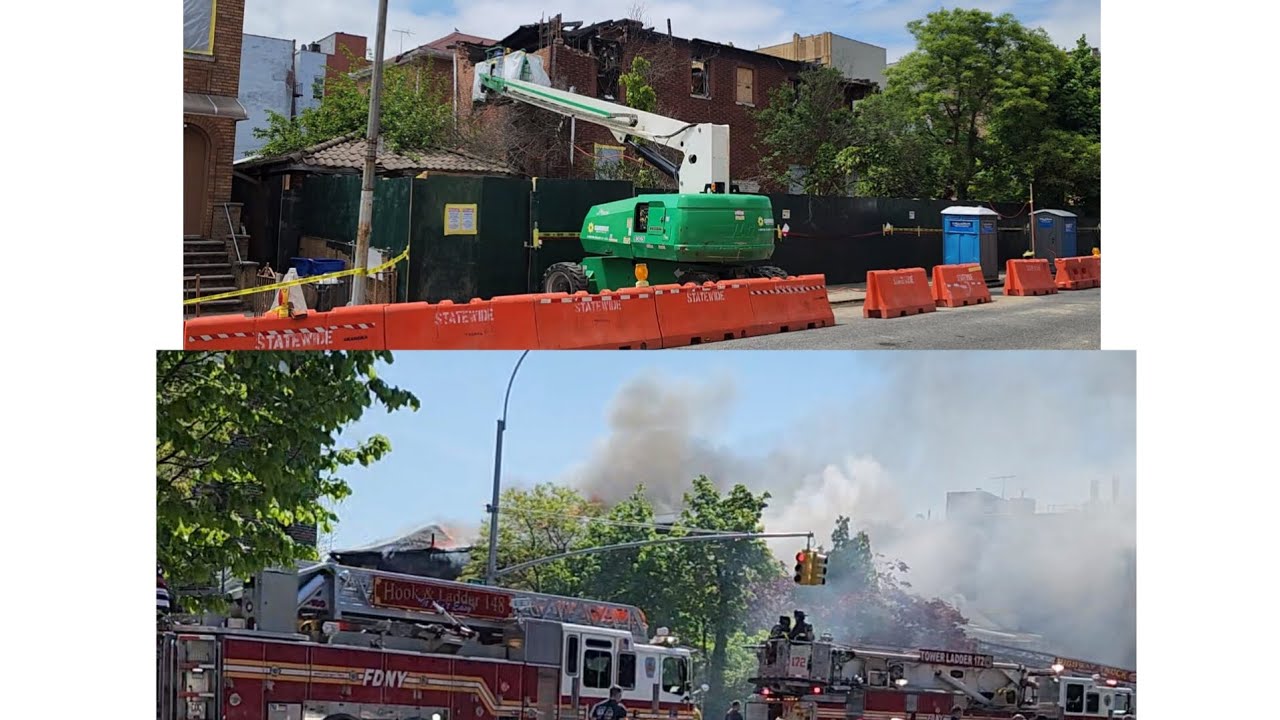 This is the house that was on fire.  What's left? 