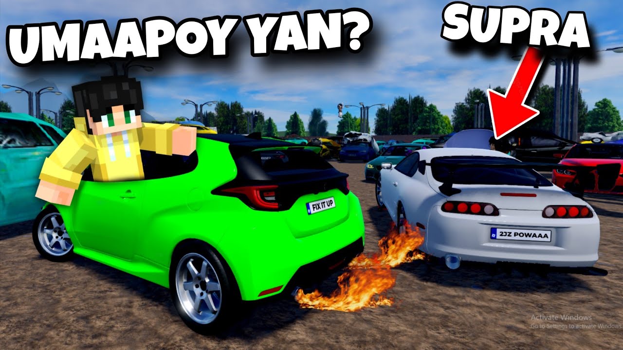BUMILI AKO ng TOYOTA YARIS GR SUPERCAR at BINOMBAHAN ang NAG CARMEET na SUPRA sa ROBLOX