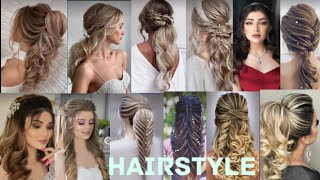 new hairstyle French hairstyle wedding beautiful style party wear hairstyle