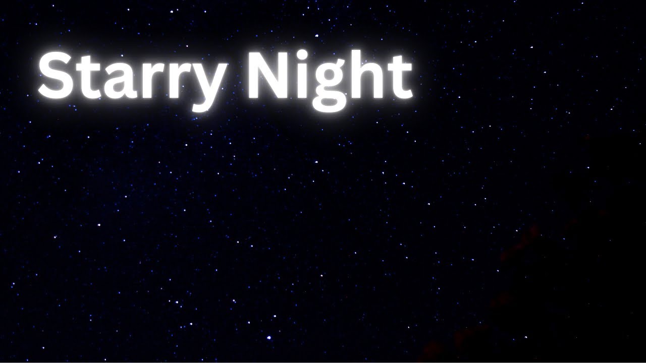 Starry Night Background Video no Sound Wallpaper Screensaver HD 10 — free download