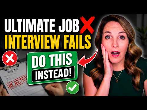 These 5 Interview Mistakes Are Costing You the Job (DO THIS ASAP!)