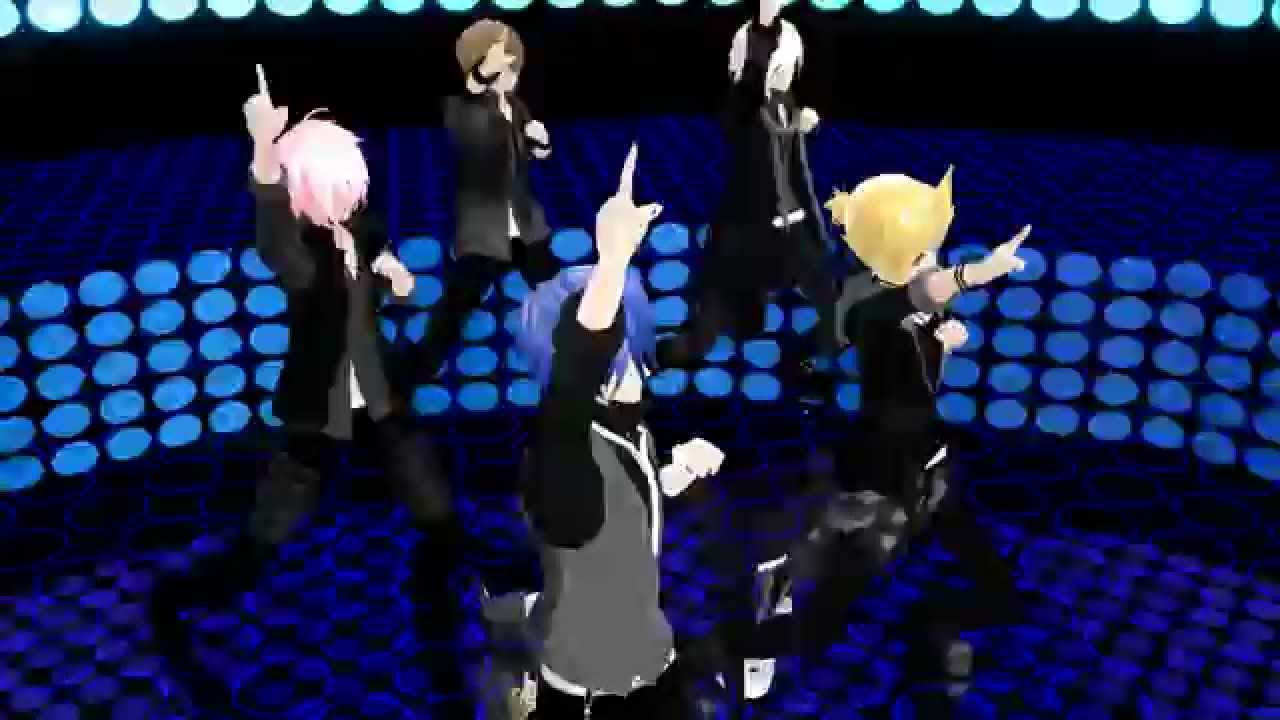[MMD] HYBRID (niki) - KAITO, Len, VY2, Kiyoteru & Piko