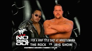 Story of The Rock vs. Big Show | No Way Out 2000