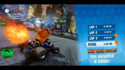 [CTR Nitro-Fueled] Slide Coliseum: Time Trial Mode - N. Oxide Challenge (PR 01:52:98)