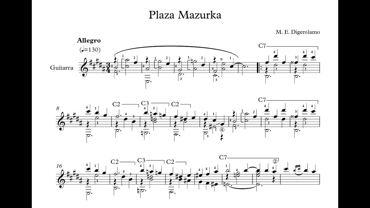 Plaza Mazurka - M. E. Digerolamo