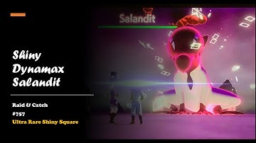 Pokémon Shield - Shiny Dynamax Salandit Raid & Catch