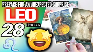 Leo ♌️😲PREPARE FOR AN UNEXPECTED SURPRISE❗🎁 horoscope for today OCTOBER 28 2025 ♌️ #leo tarot