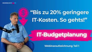 IT-Budget richtig planen (Webinar Teil 1)