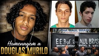 TÚMULO E HOMENAGEM A DOUGLAS MURILO. ESCOLA DE SUZANO