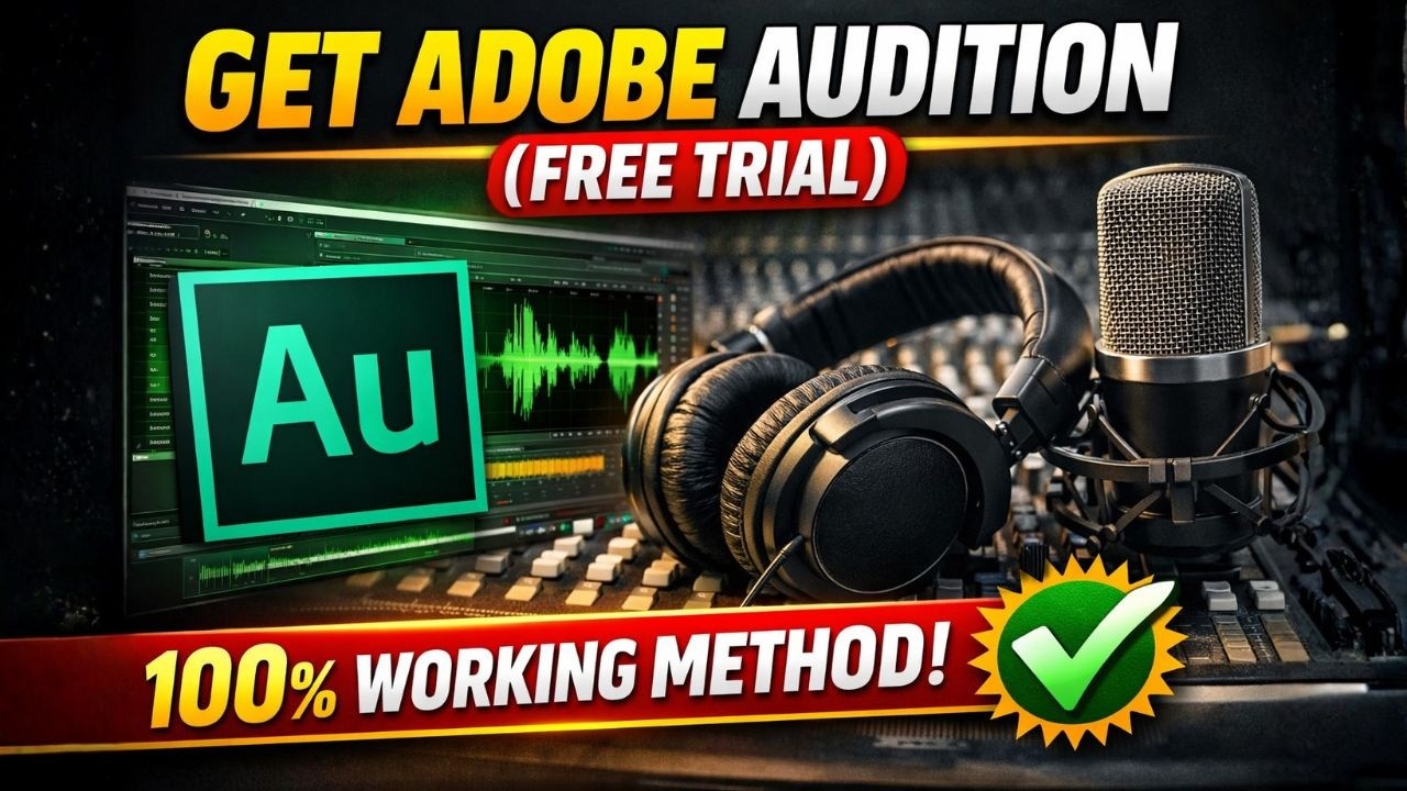 How to Download Adobe Audition (Free Trial) Step by Step