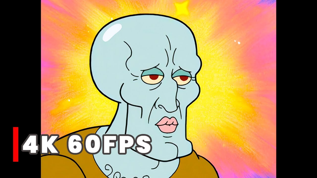 Handsome Squidward Meme | Meme Template | [4k 60fps]