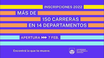 Videotutorial - Inscripciones Udelar 2022