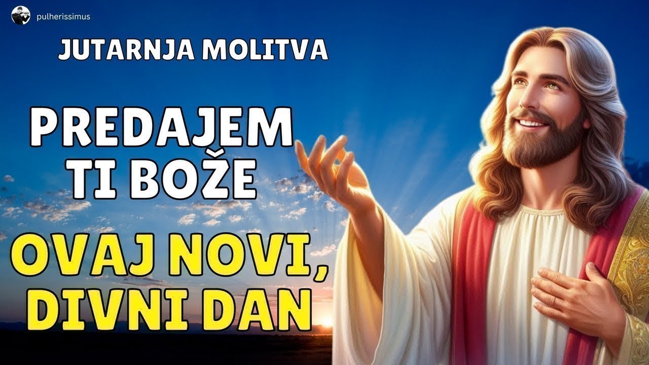 JUTARNJA MOLITVA  - ČUVAJ, BOŽE, I ZAŠTITI DANAS MENE I MOJE UKUĆANE