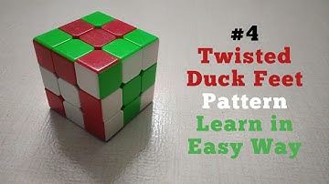# How to make Twisted Duck Feet Pattern in 3×3×3 Rubik
