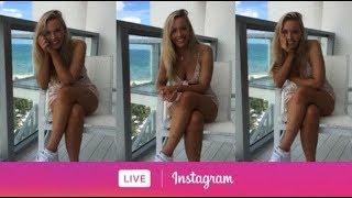 Sports Illustrated Swimsuit’s Model Camille Kostek via Instagram Live. (July 12, 2018)