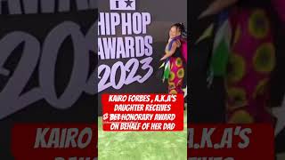 Kairo Forbes Daughter To Rapper A.k.a Receives A Bet Honorary Award For His Late Dad