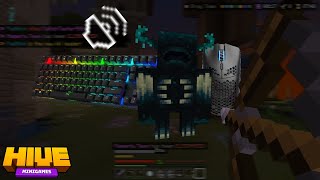 Playing Hive skywars in 1.19 (KEYBOARD AND MOUSE SOUNDS) (4K .... random fps ._.)