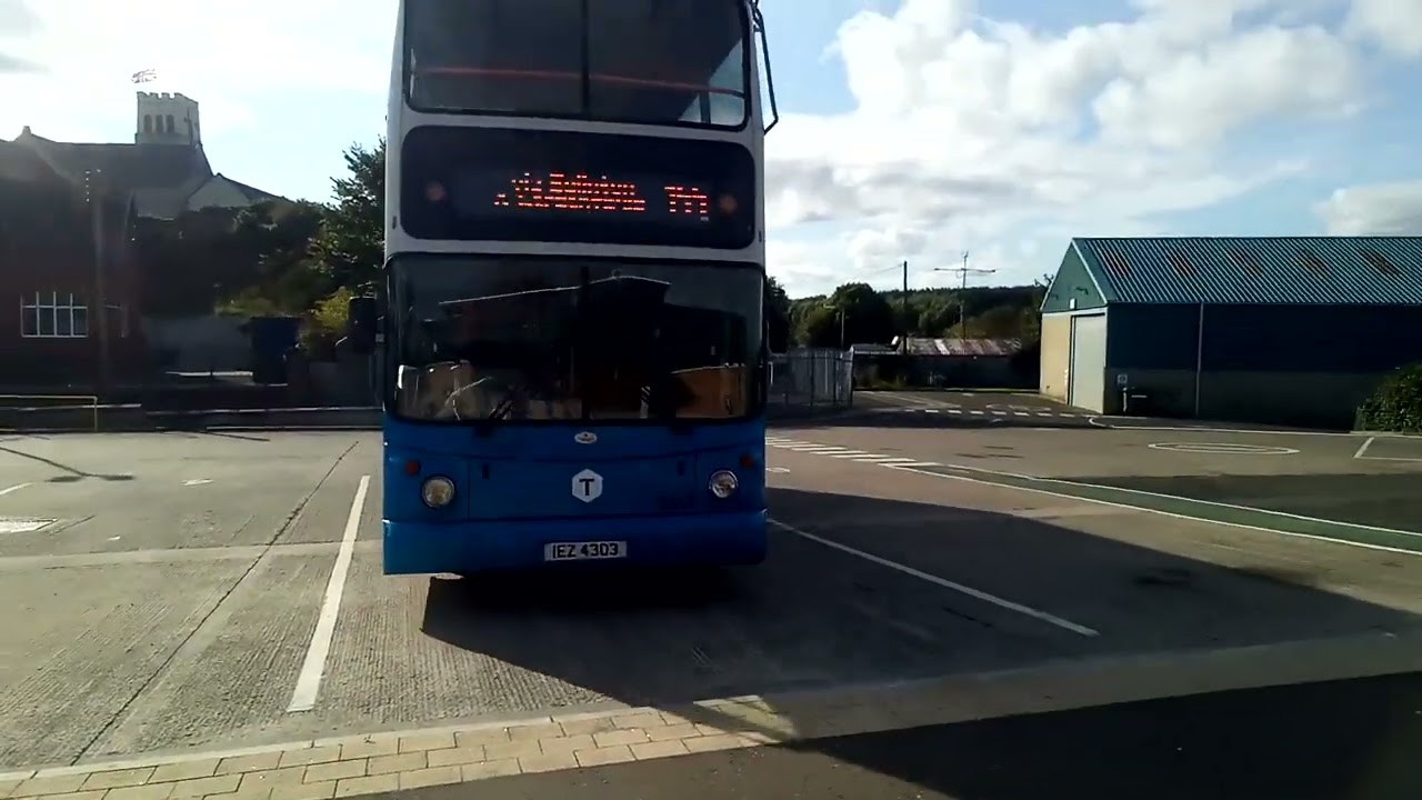 VOLVO ALX 400 bus Translink Ulsterbus Foyle 2303 arriving at Limavady.